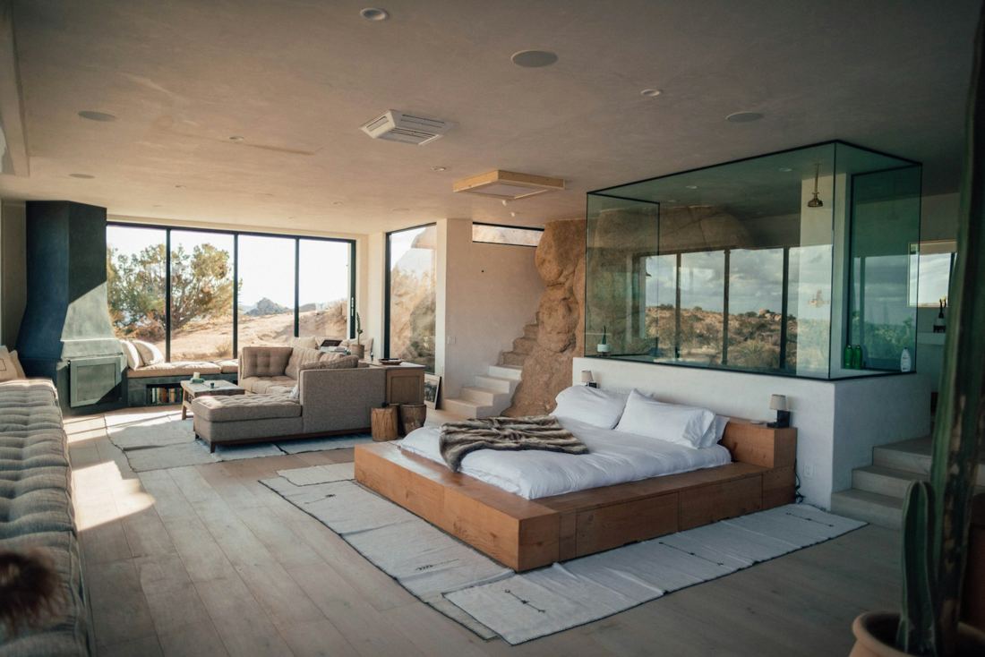 Penthouse Suite with floor-to-ceiling windows